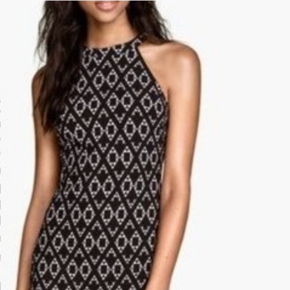 H&M Coachella Collection Black White Patterned dress - Picture 9 of 9